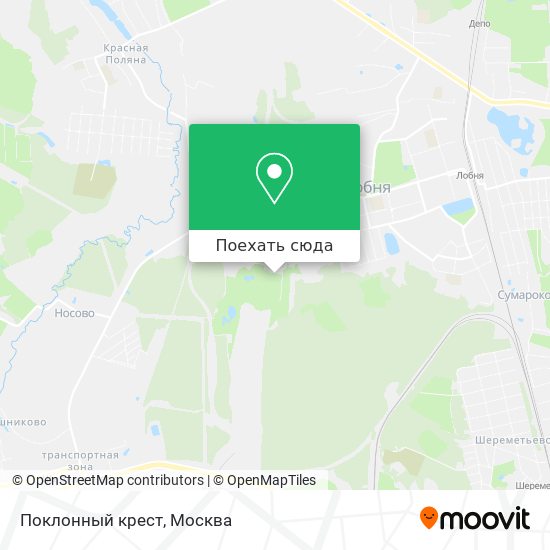 Карта Поклонный крест