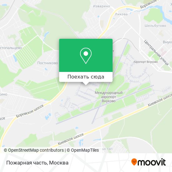 Карта Пожарная часть