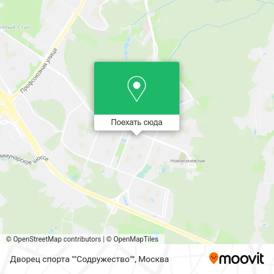Карта Дворец спорта ""Содружество""