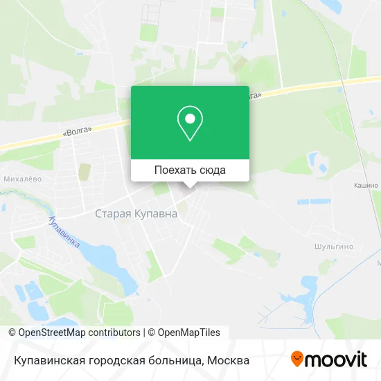 Карта Купавинская городская больница