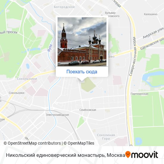 Карта Никольский единоверческий монастырь