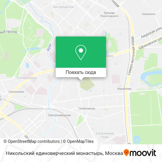 Карта Никольский единоверческий монастырь