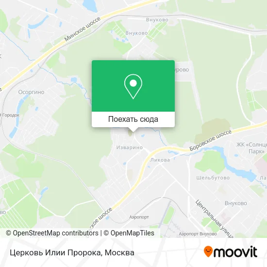 Карта Церковь Илии Пророка