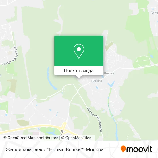 Карта Жилой комплекс ""Новые Вешки""