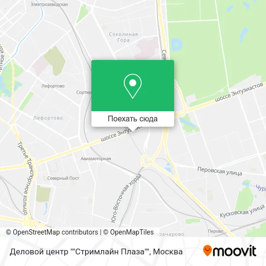 Карта Деловой центр ""Стримлайн Плаза""