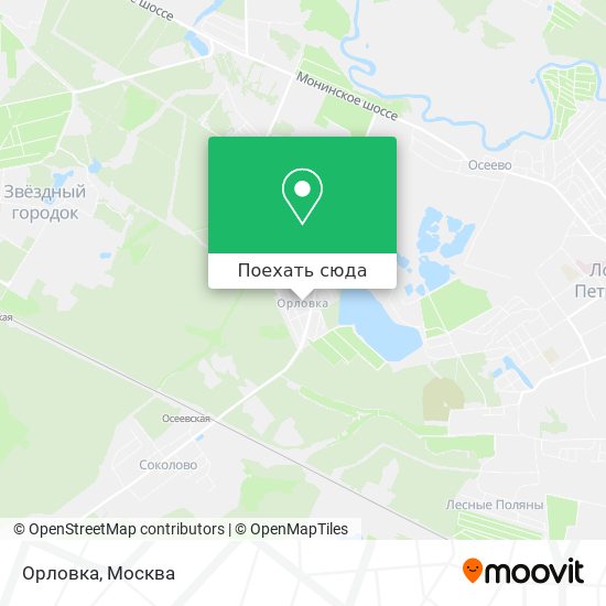 Карта Орловка