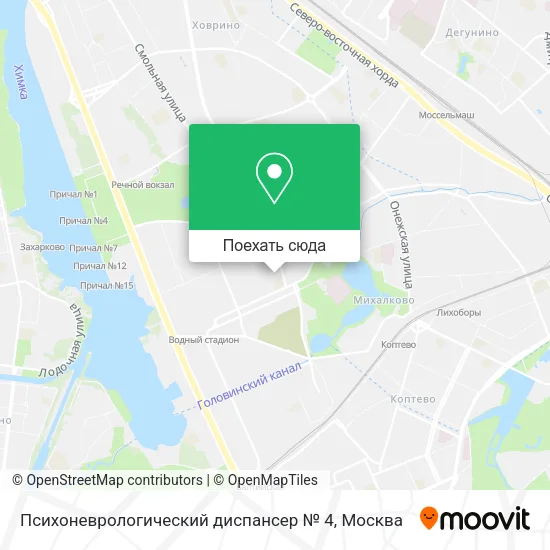 Карта Психоневрологический диспансер № 4