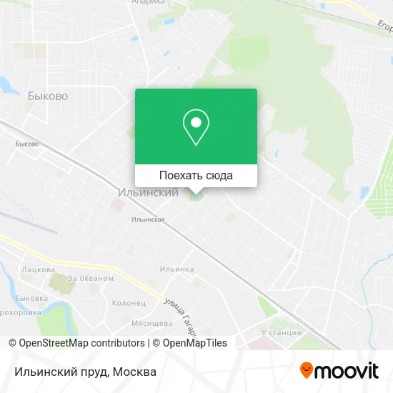 Карта Ильинский пруд