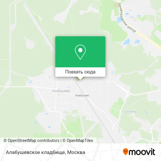 Карта Алабушевское кладбище
