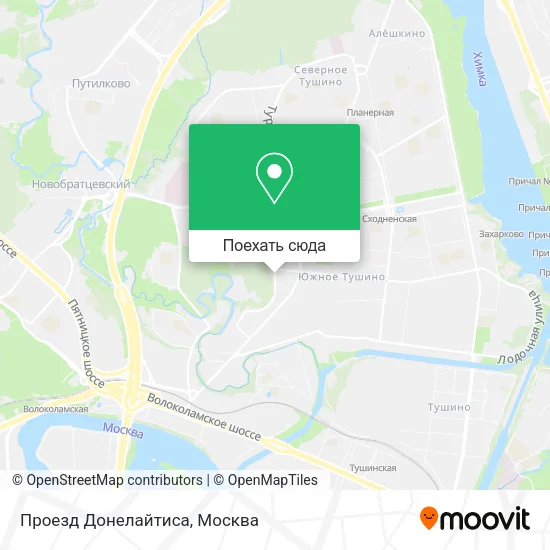 Карта Проезд Донелайтиса
