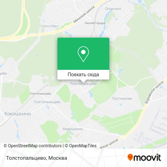 Карта Толстопальцево