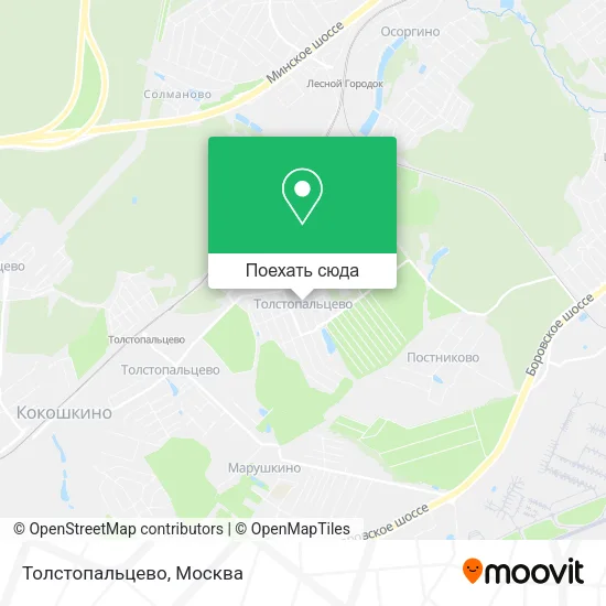 Карта Толстопальцево