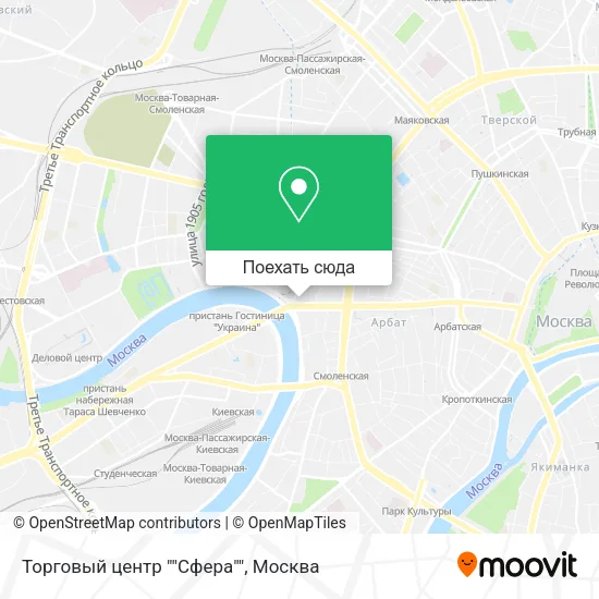 Карта Торговый центр ""Сфера""