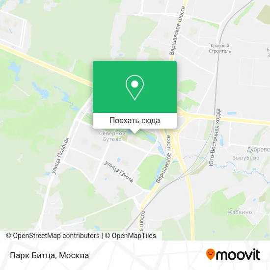 Карта Парк Битца