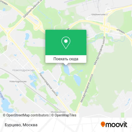 Карта Бурцево