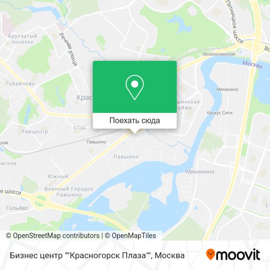 Карта Бизнес центр ""Красногорск Плаза""