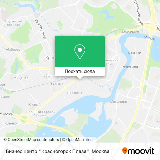 Карта Бизнес центр ""Красногорск Плаза""
