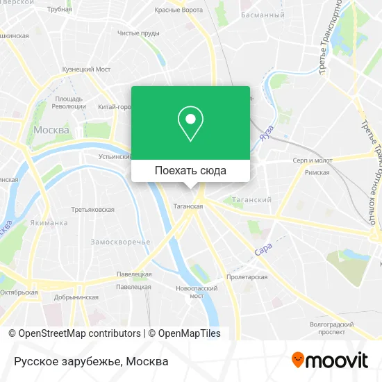 Карта Русское зарубежье