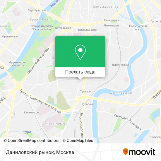 Карта Даниловский рынок
