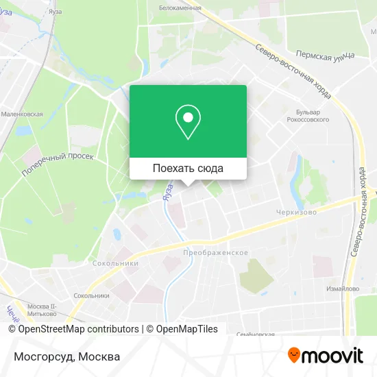 Карта Мосгорсуд