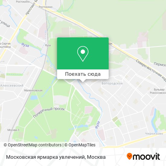 Карта Московская ярмарка увлечений