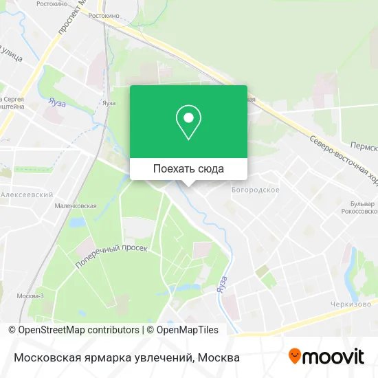 Карта Московская ярмарка увлечений