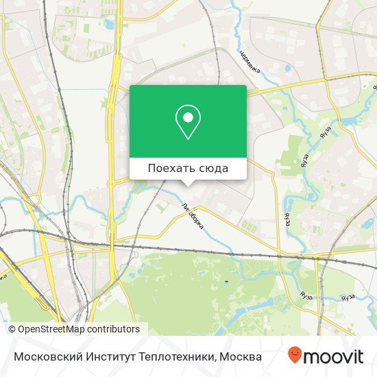 Карта Московский Институт Теплотехники