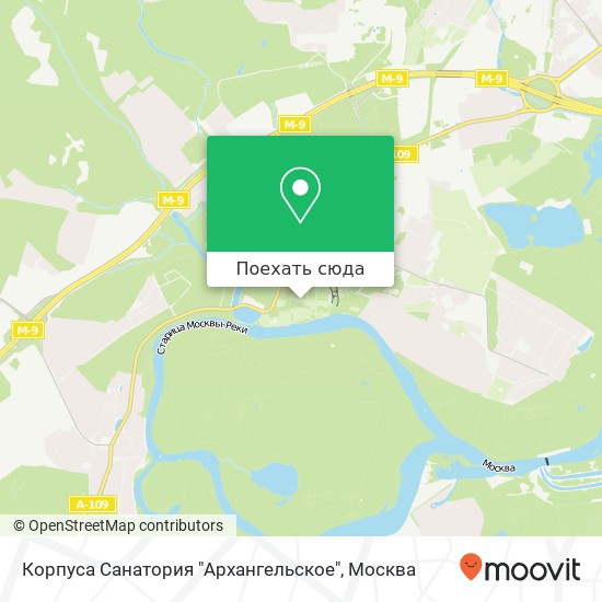 Карта Корпуса Санатория "Архангельское"
