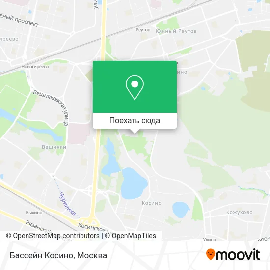 Карта Бассейн Косино