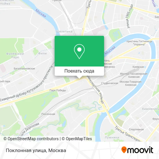 Карта Поклонная улица