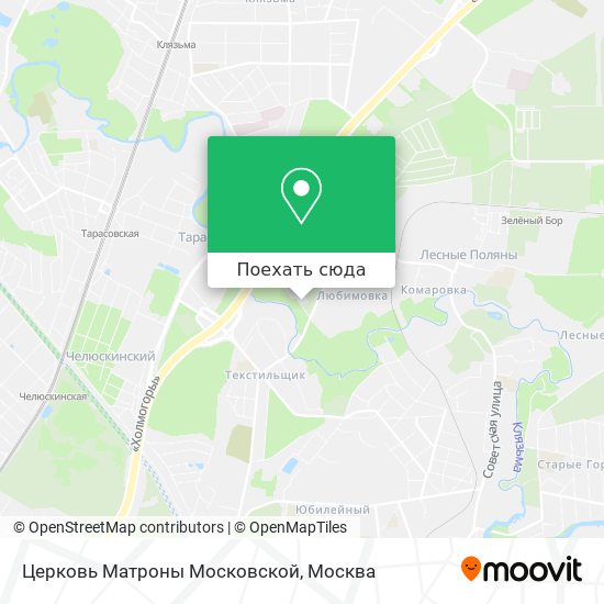 Карта Церковь Матроны Московской