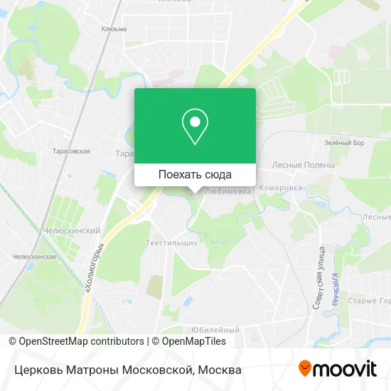 Карта Церковь Матроны Московской