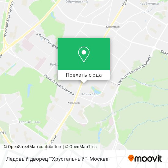 Карта Ледовый дворец ""Хрустальный""