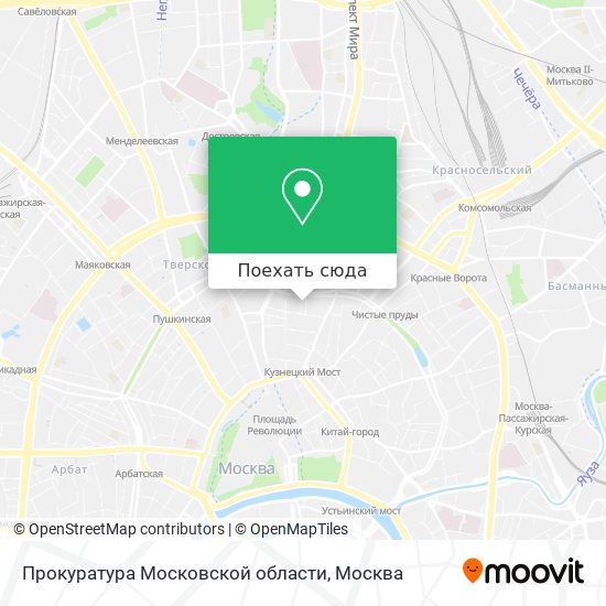 Карта Прокуратура Московской области