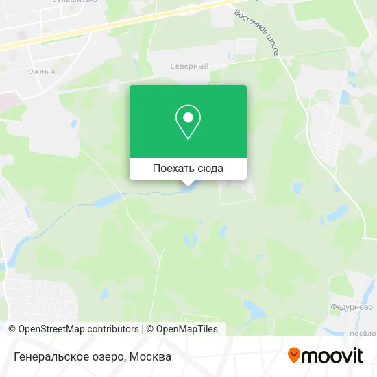 Карта Генеральское озеро