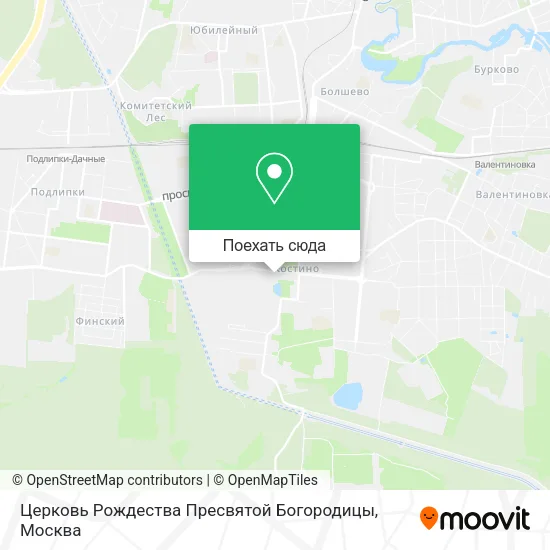 Карта Церковь Рождества Пресвятой Богородицы
