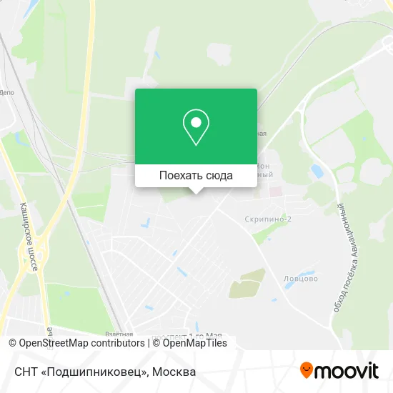 Карта СНТ «Подшипниковец»