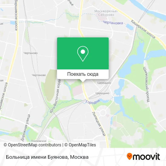 Карта Больница имени Буянова