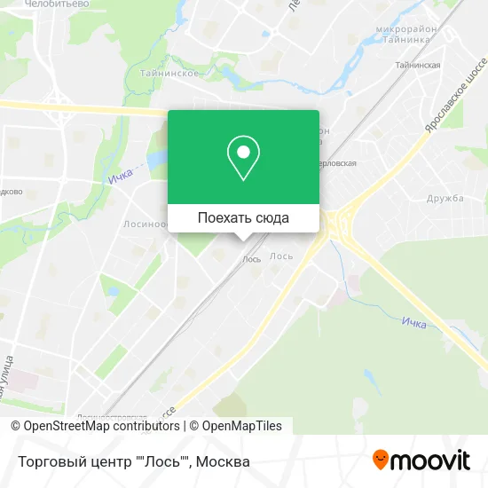 Карта Торговый центр ""Лось""