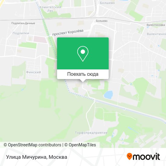 Карта Улица Мичурина