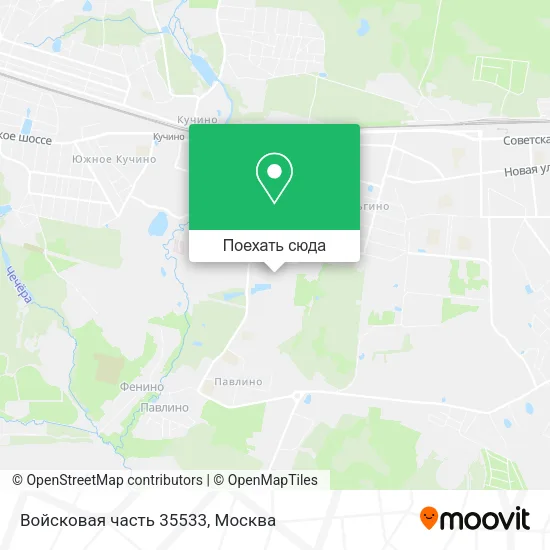 Карта Войсковая часть 35533