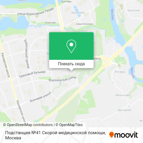 Карта Подстанция №41 Скорой медицинской помощи