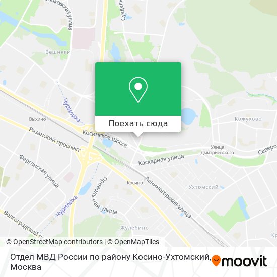 Карта Отдел МВД России по району Косино-Ухтомский