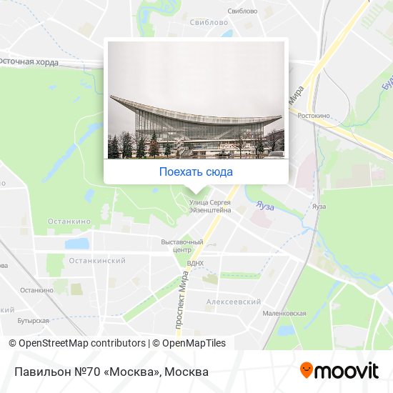 Карта Павильон №70 «Москва»
