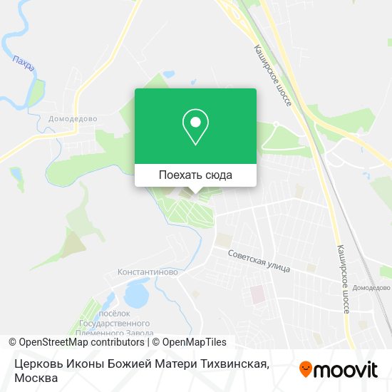 Карта Церковь Иконы Божией Матери Тихвинская