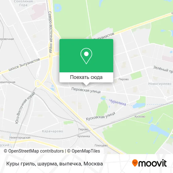 Карта Куры гриль, шаурма, выпечка