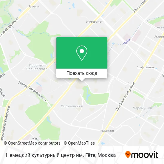 Карта Немецкий культурный центр им. Гёте
