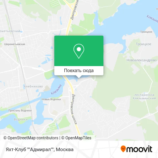 Карта Яхт-Клуб ""Адмирал""