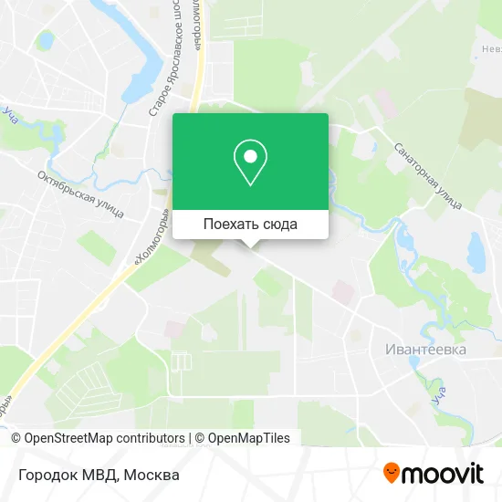 Карта Городок МВД
