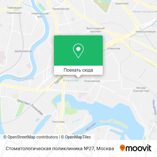 Карта Стоматологическая поликлиника №27